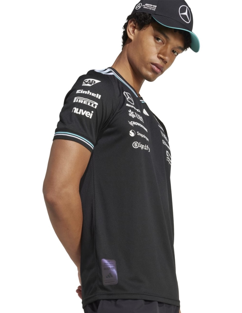 Playera mercedes - amg petronas cuello redondo para hombre 3
