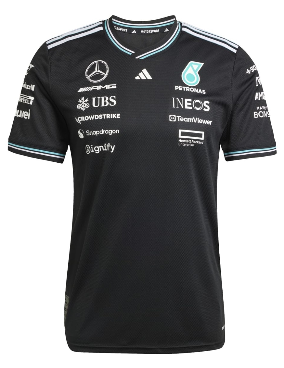 Playera mercedes - amg petronas cuello redondo para hombre 7