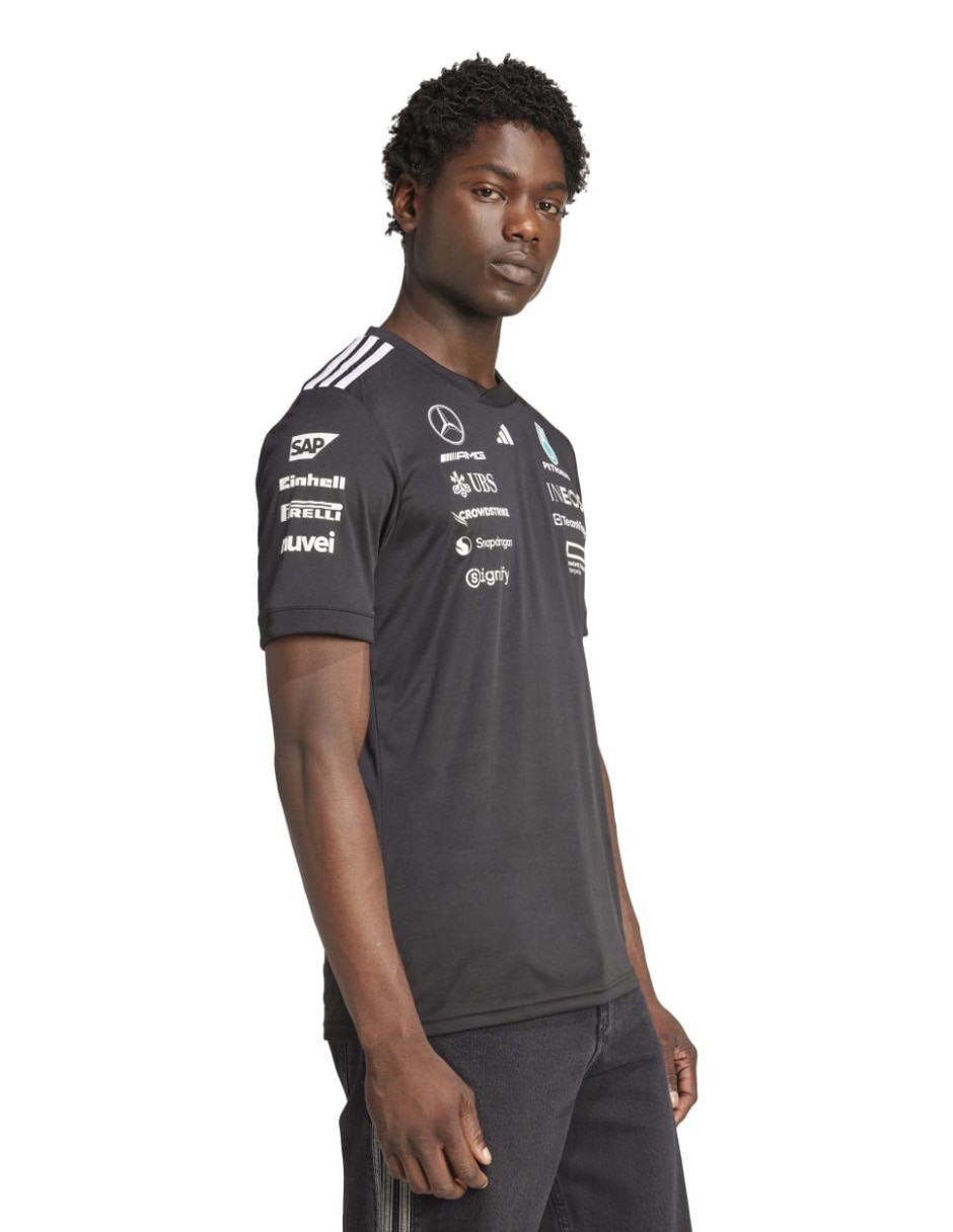 Playera mercedes - amg petronas cuello redondo para hombre 3