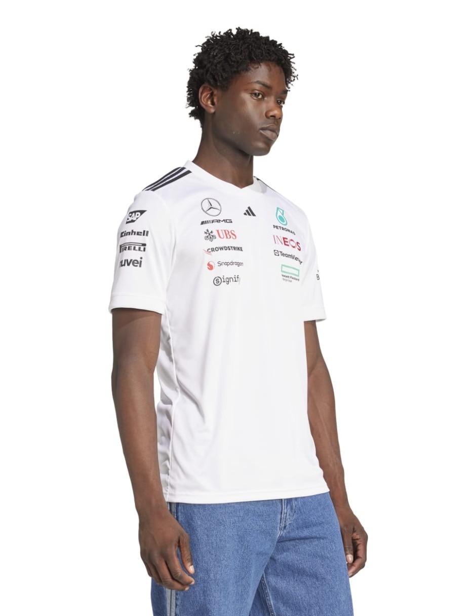 Playera mercedes - amg petronas cuello redondo para hombre 3
