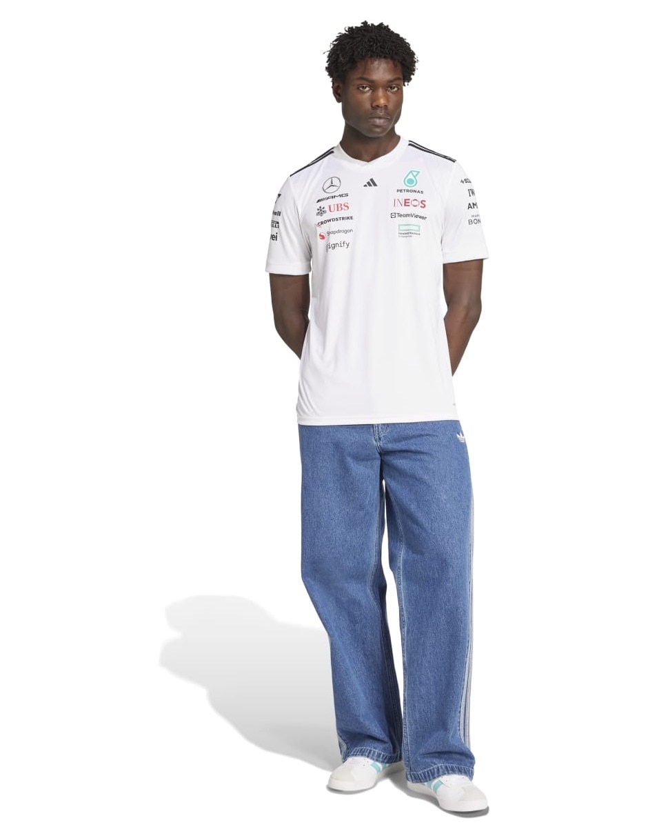 Playera mercedes - amg petronas cuello redondo para hombre 4