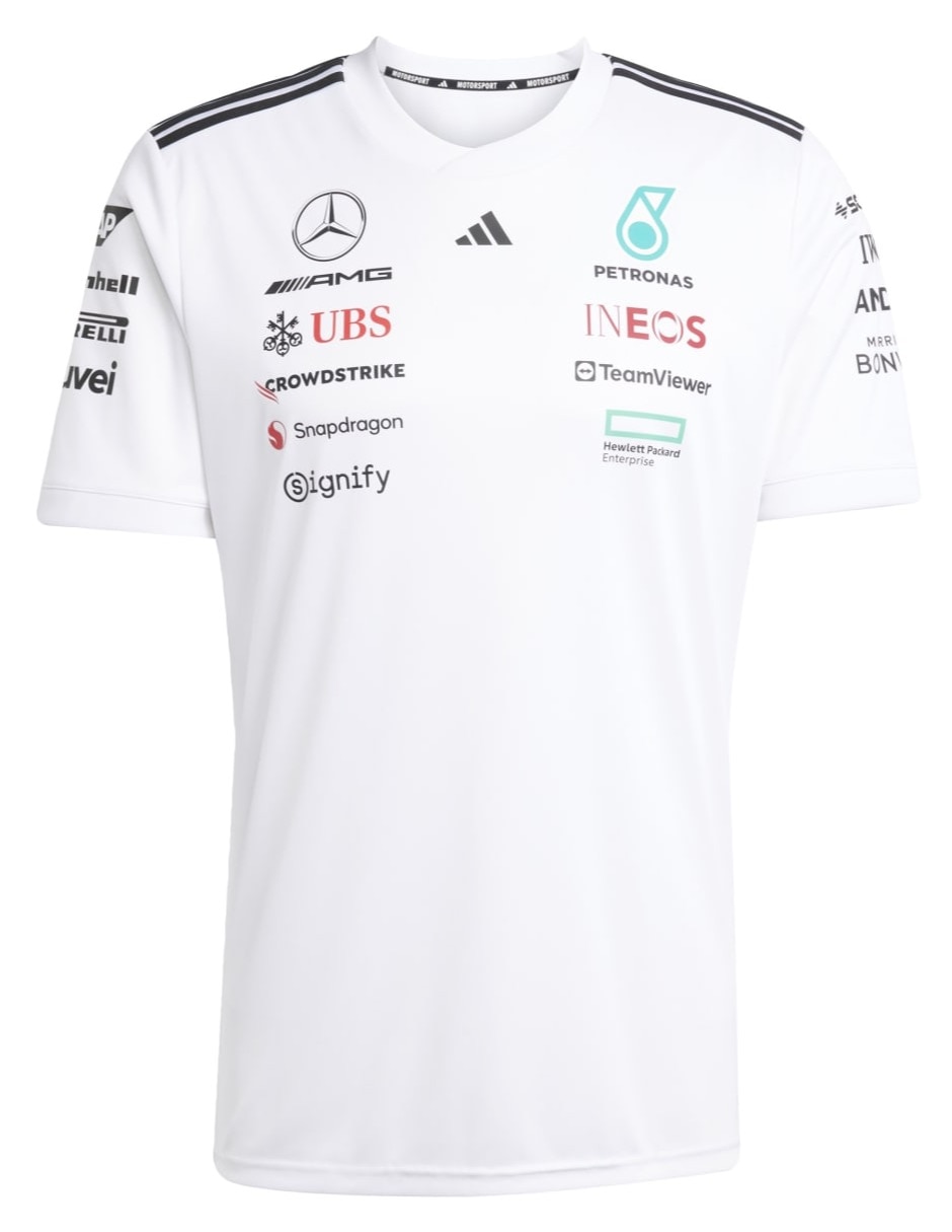 Playera mercedes - amg petronas cuello redondo para hombre 7