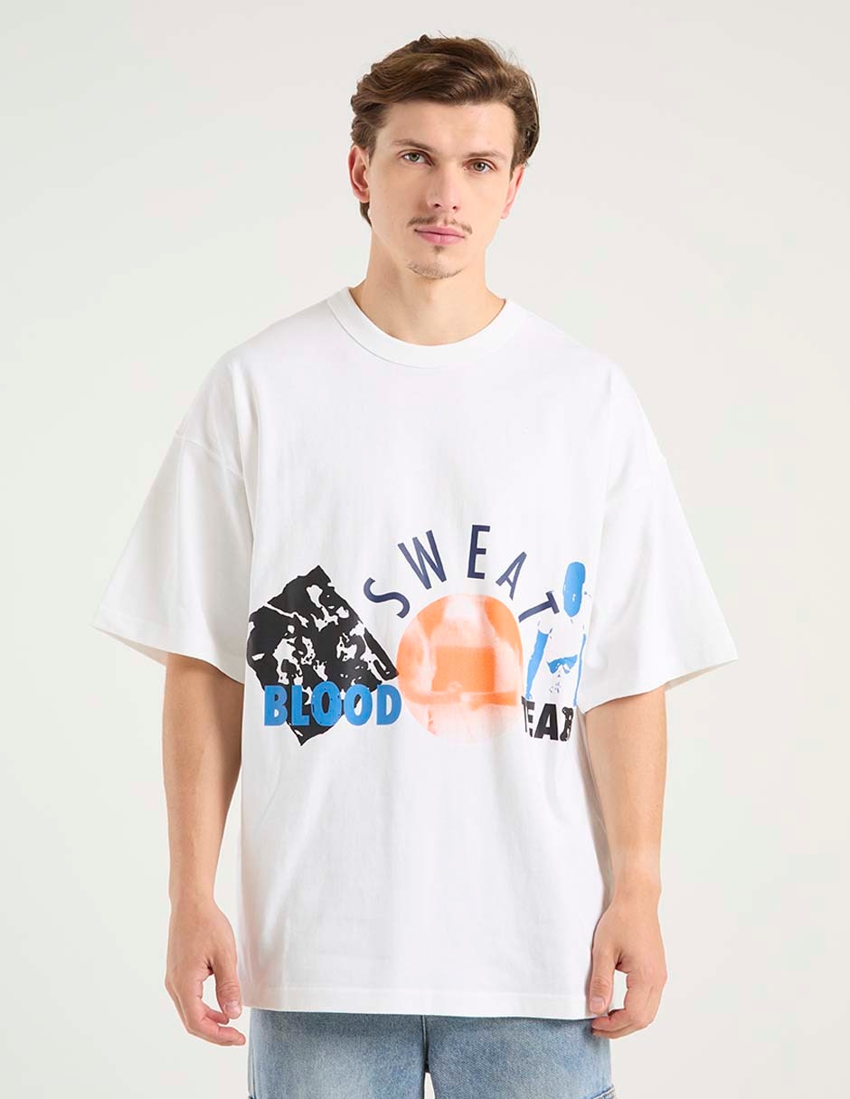 Playera cuello redondo para hombre