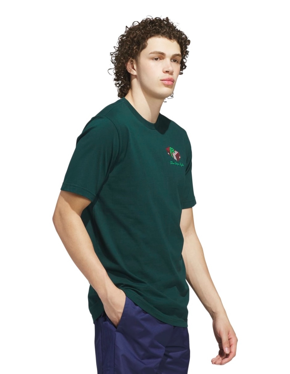 Playera  3-Stripe Lights Giftbox cuello redondo para hombre 4