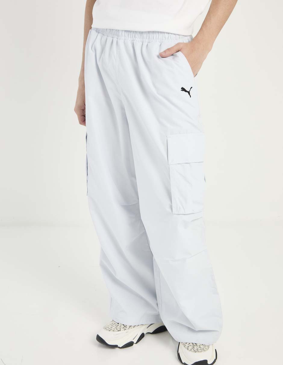 Pants regular con elástico para hombre 1