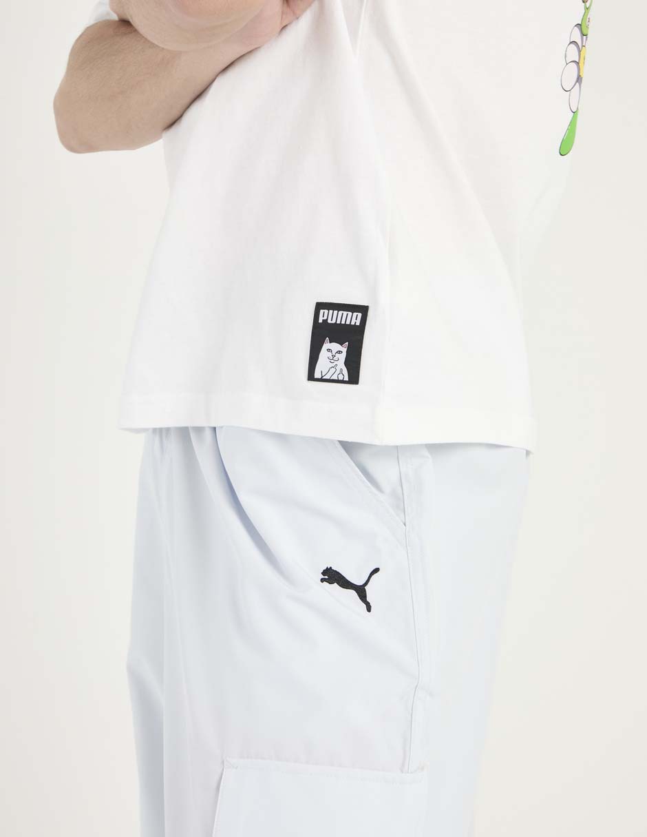Pants regular con elástico para hombre 5