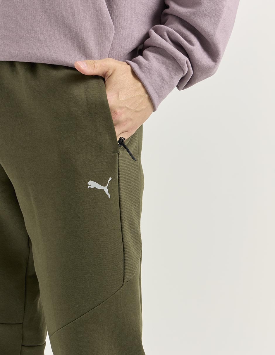 Pants regular con elástico para hombre 4