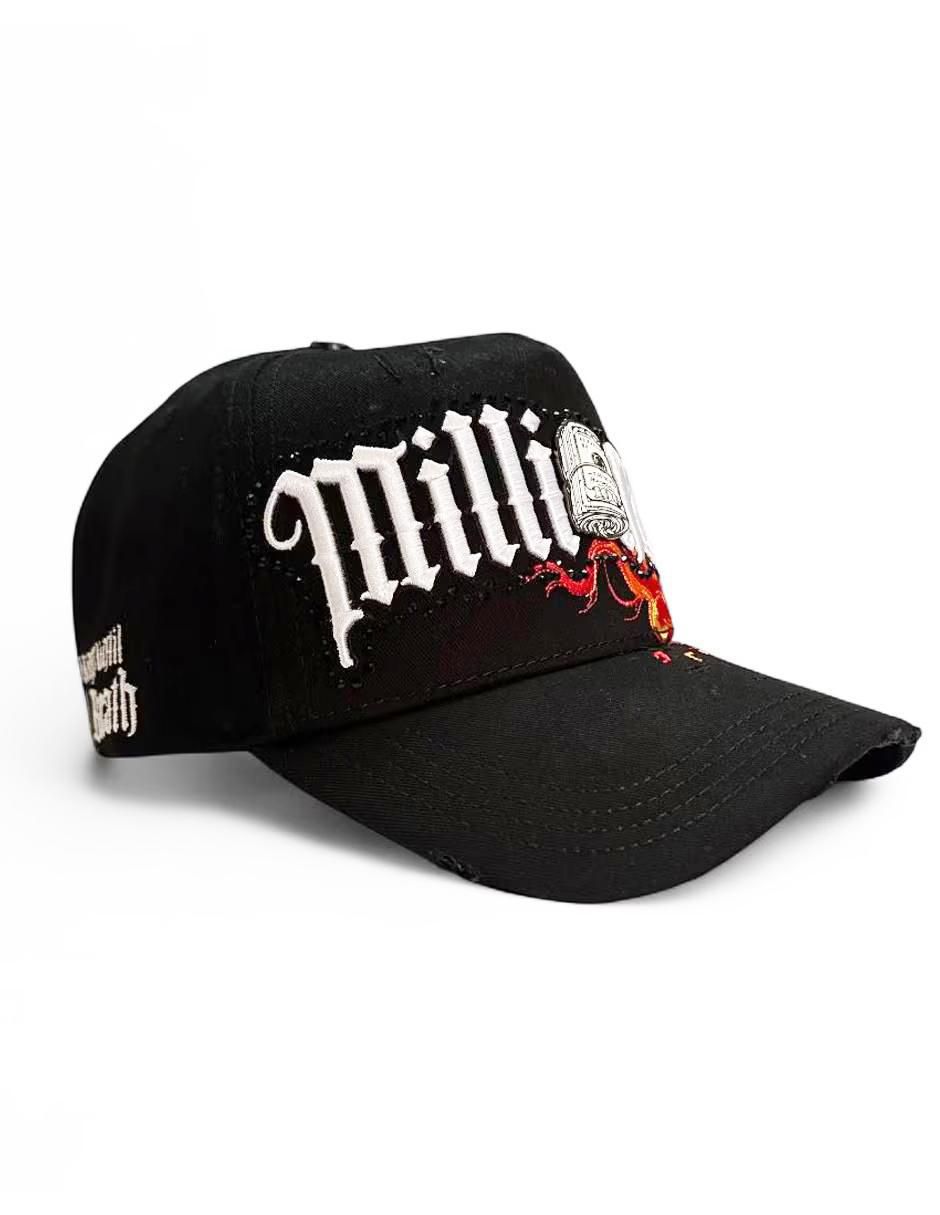 Gorra visera curva snapback casual Millonario Colaboración Trecha para hombre 2