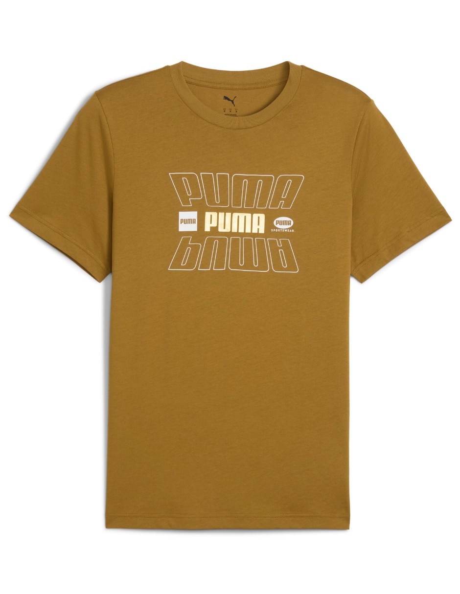 Playera ess logo lab holiday tee cuello redondo para hombre