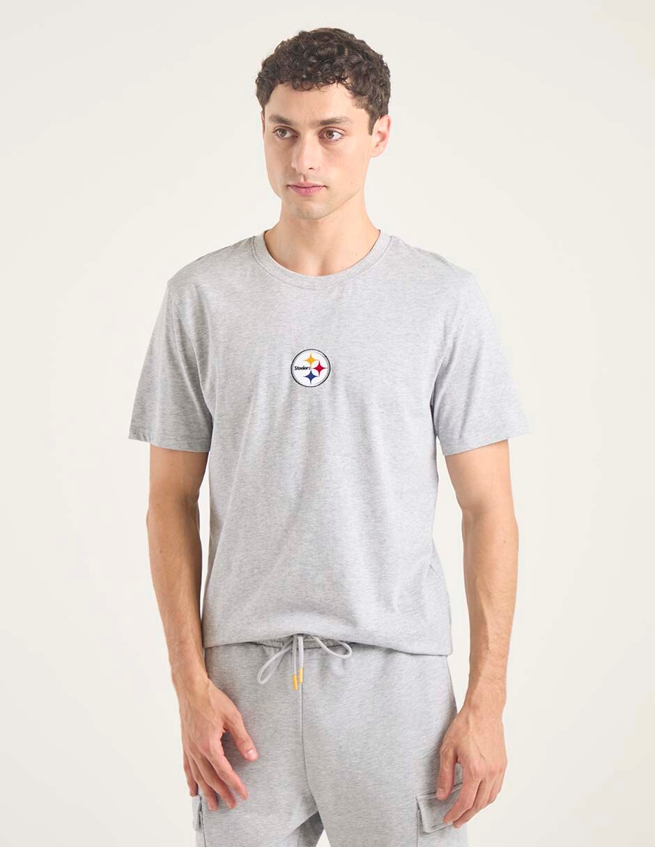 Playera pittsburgh steelers cuello redondo para hombre 1