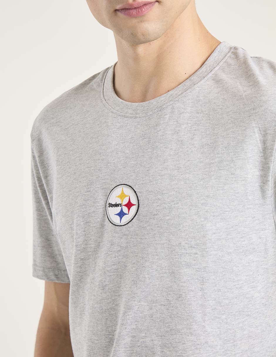 Playera pittsburgh steelers cuello redondo para hombre 4