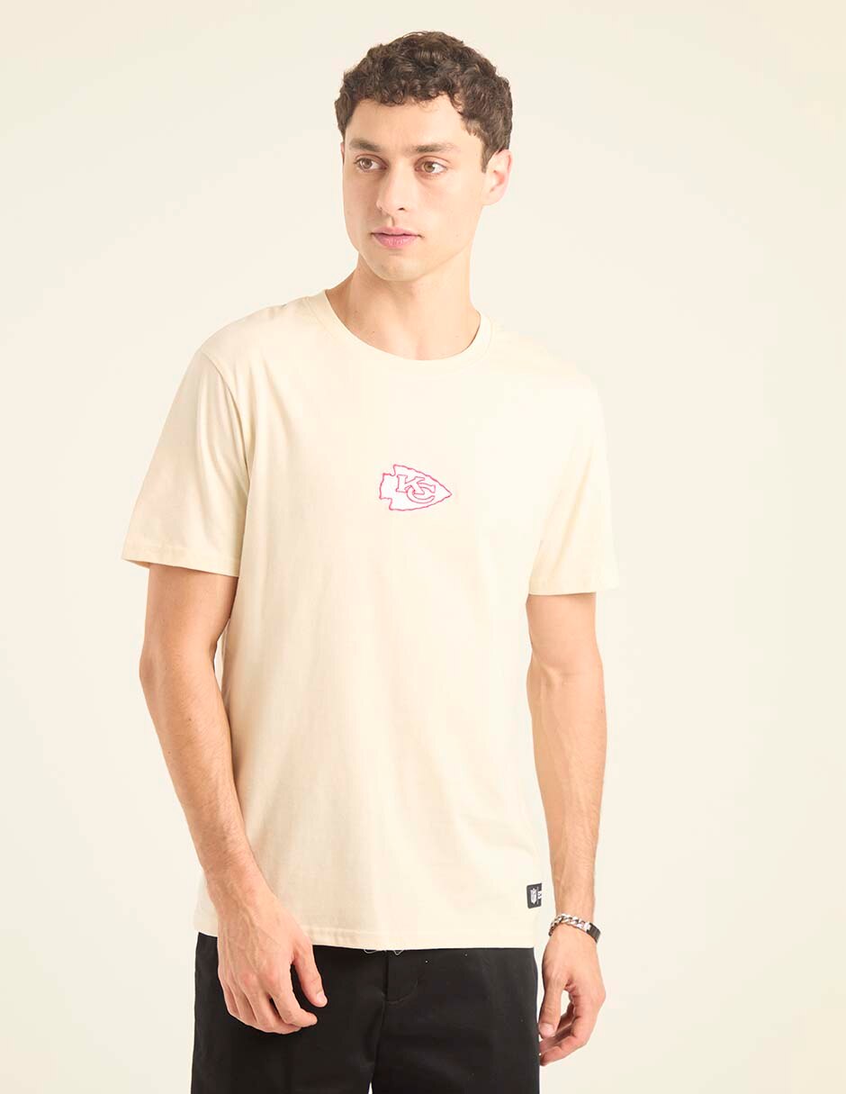 Playera kansas city chiefs cuello redondo para hombre 1