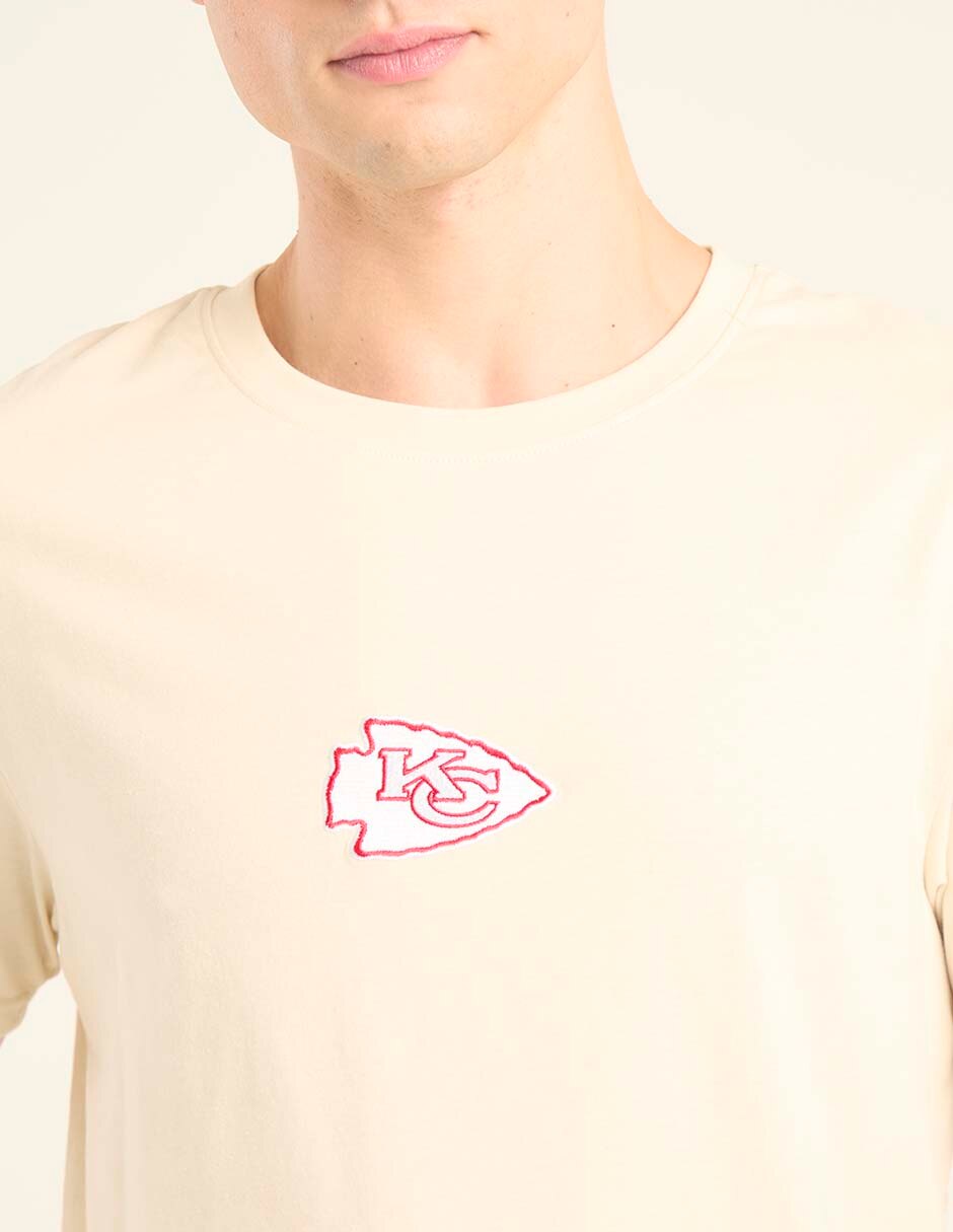 Playera kansas city chiefs cuello redondo para hombre 4