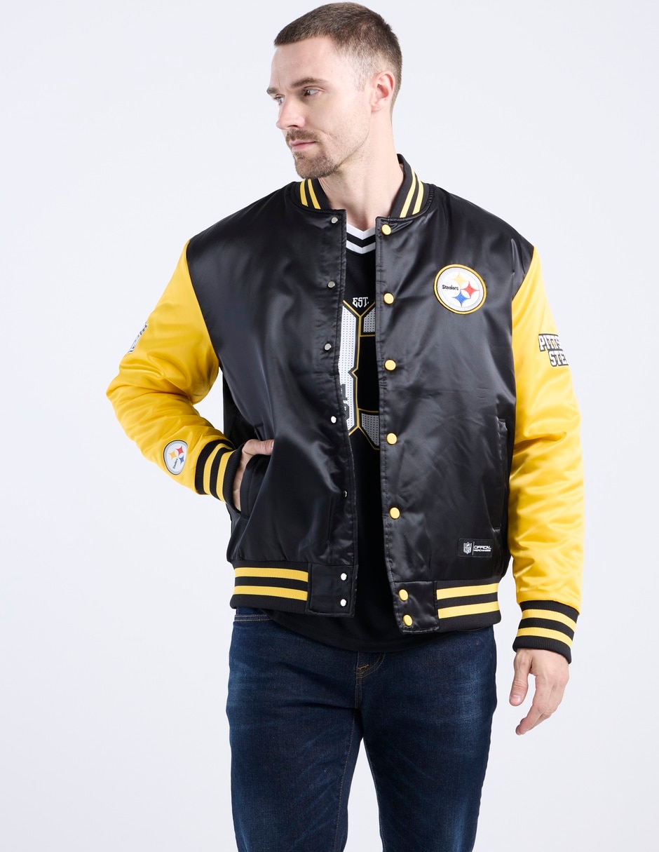 Chamarra bomber NFL con bolsillos para hombre Chamarra bomber NFL con bolsillos para hombre