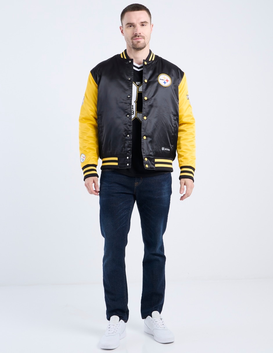 Chamarra bomber NFL con bolsillos para hombre 3