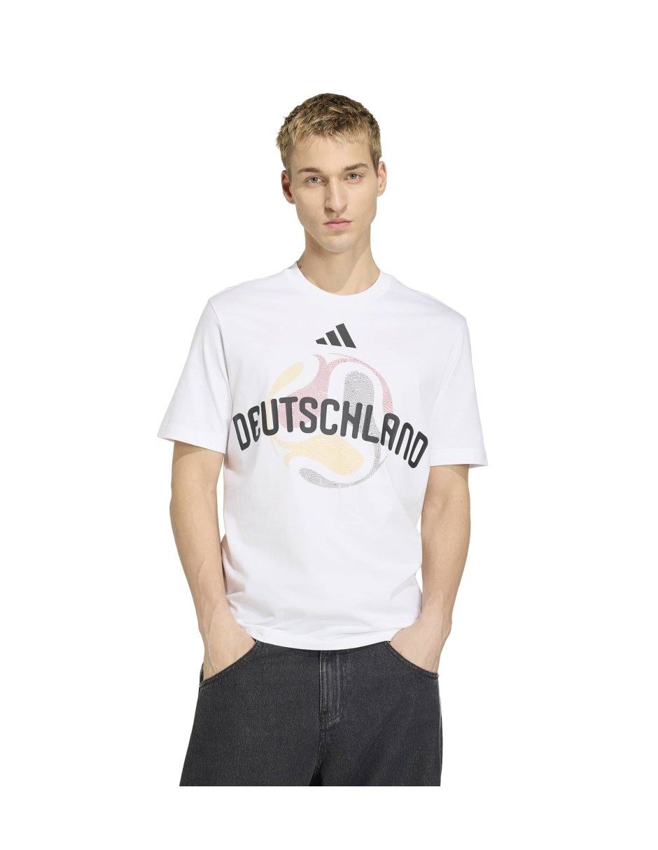 Playera Alemania cuello redondo para hombre