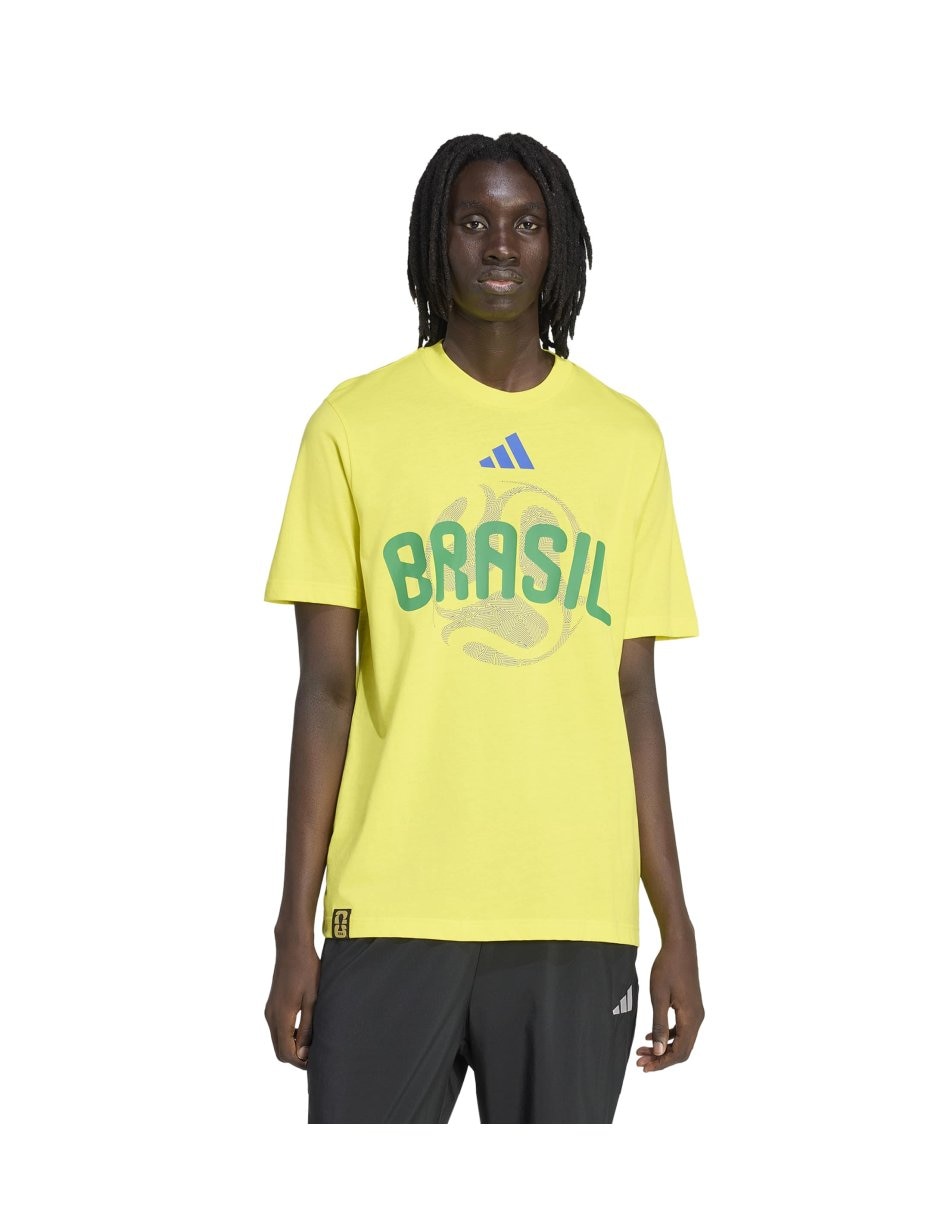 Playera Brasil cuello redondo para hombre