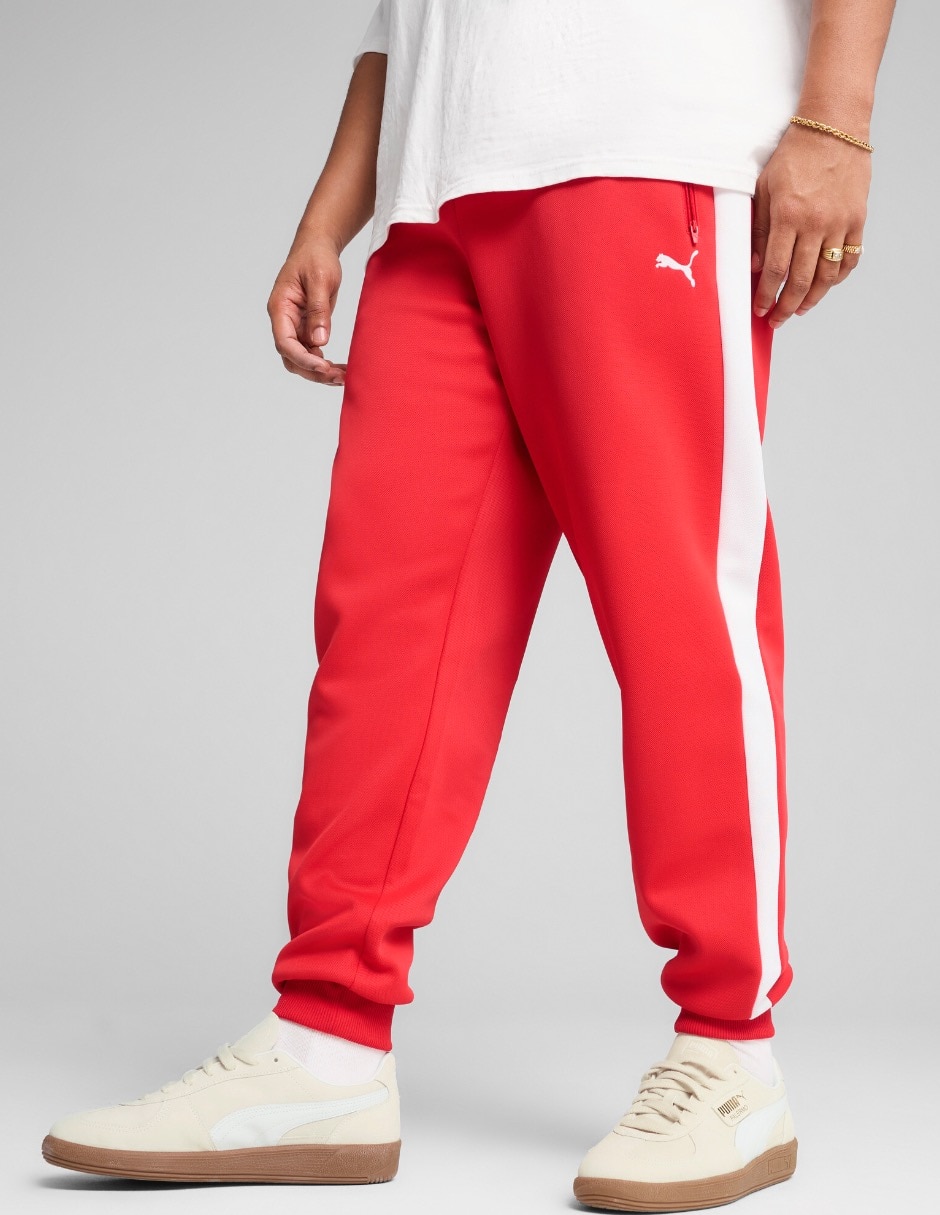 Pants regular con elástico para hombre
