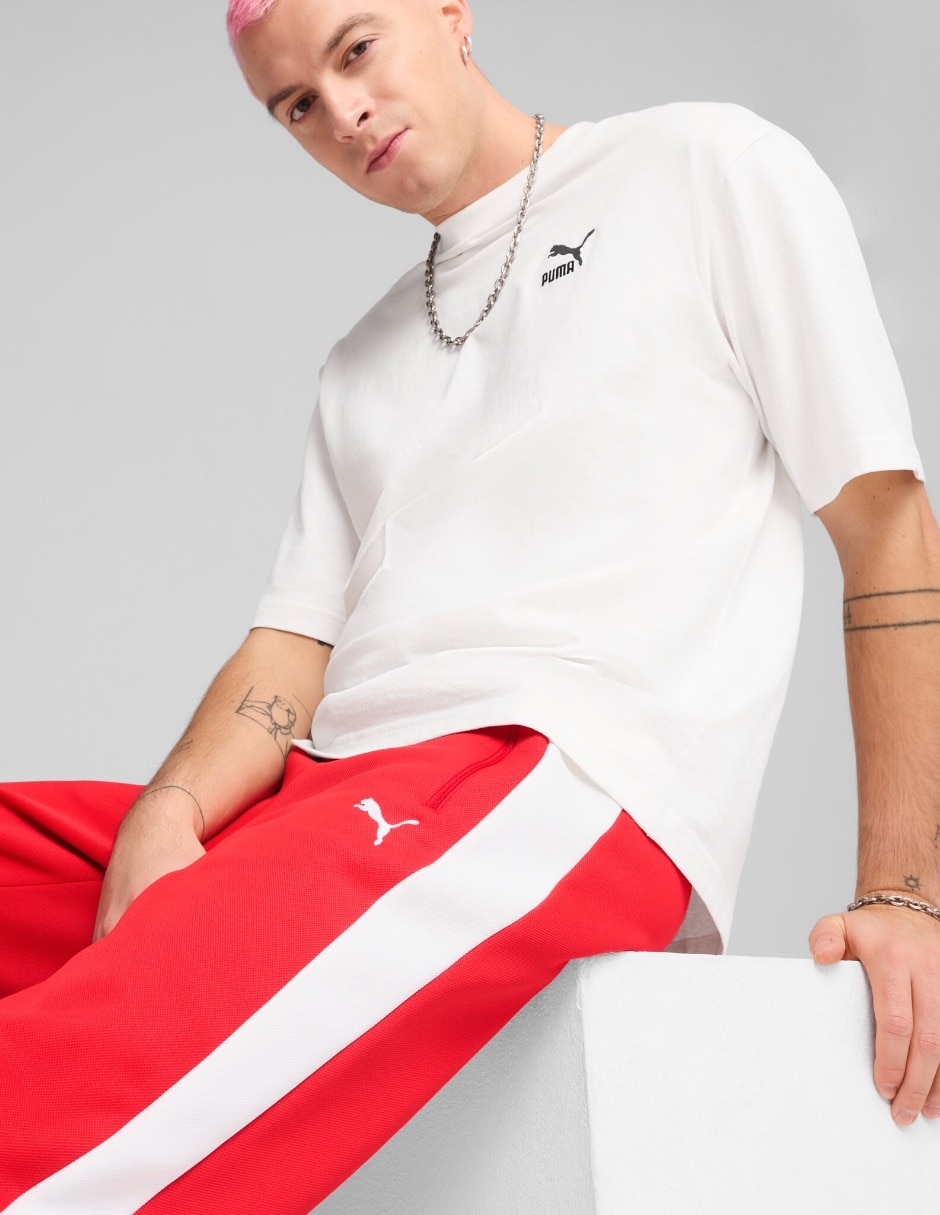 Pants regular con elástico para hombre 5
