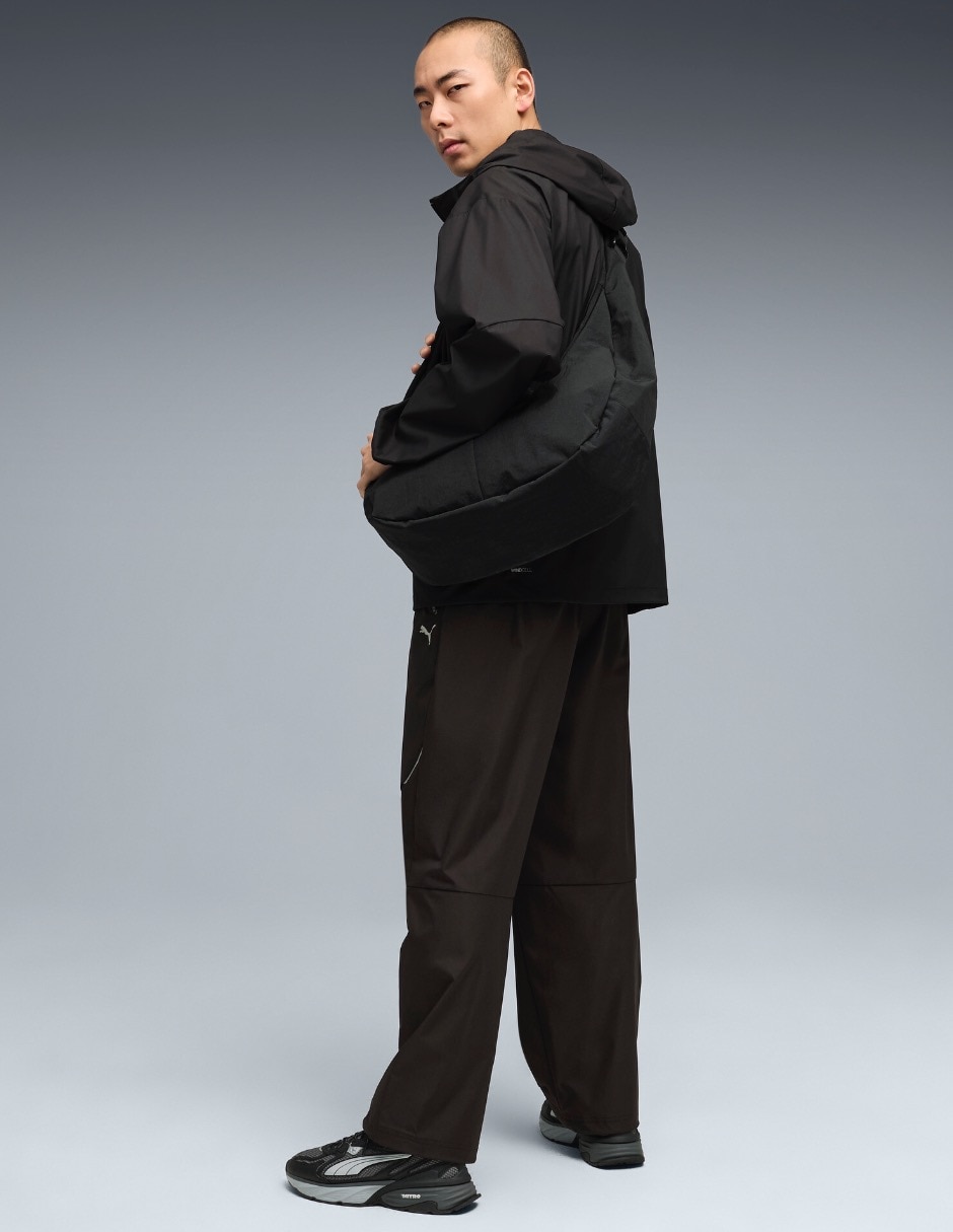 Pants regular con elástico para hombre 4