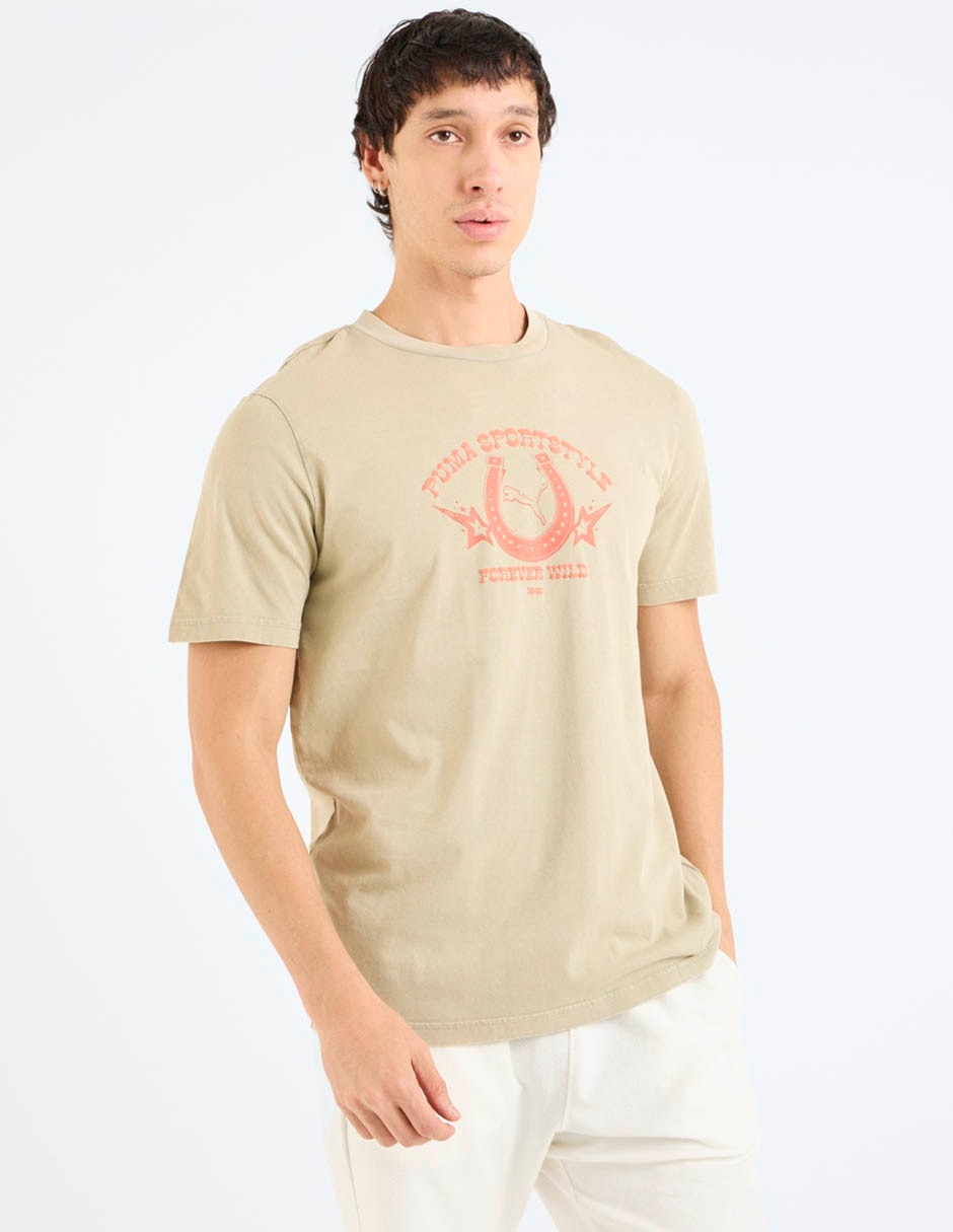 Playera cuello redondo para hombre