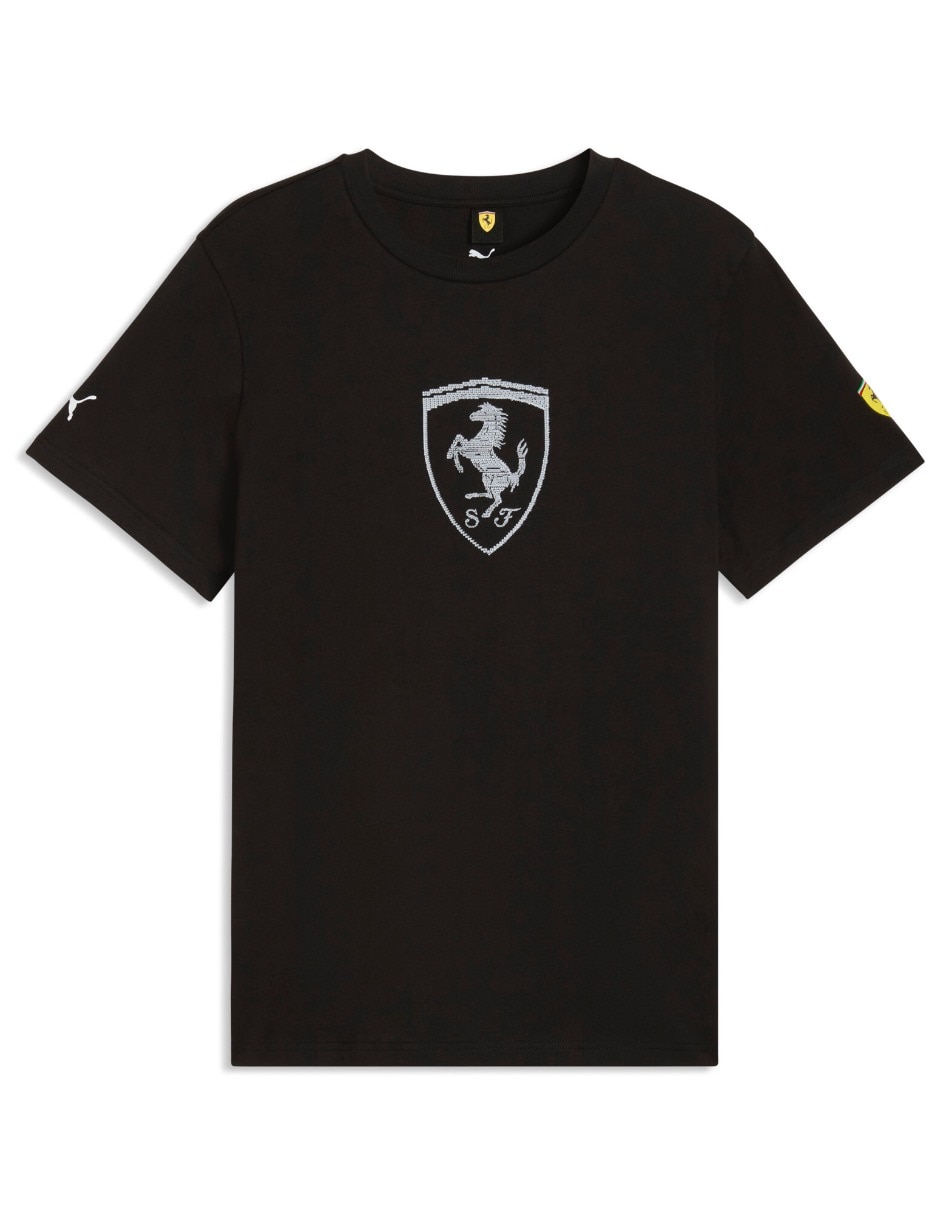 Playera Ferrari Tonal Shield Tee cuello redondo para hombre 5