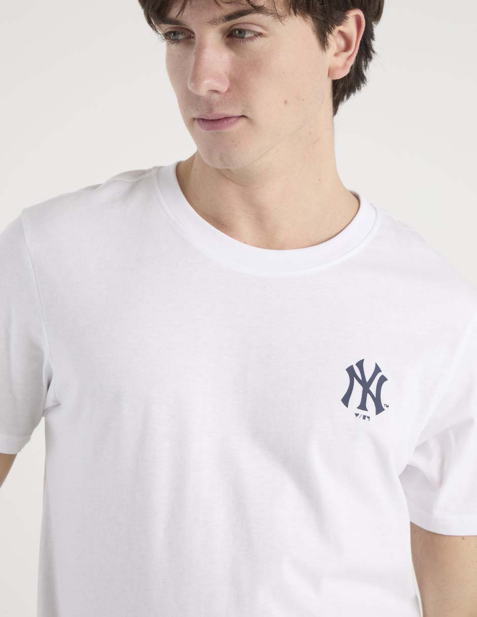 Playera New York Yankees cuello redondo para hombre 4