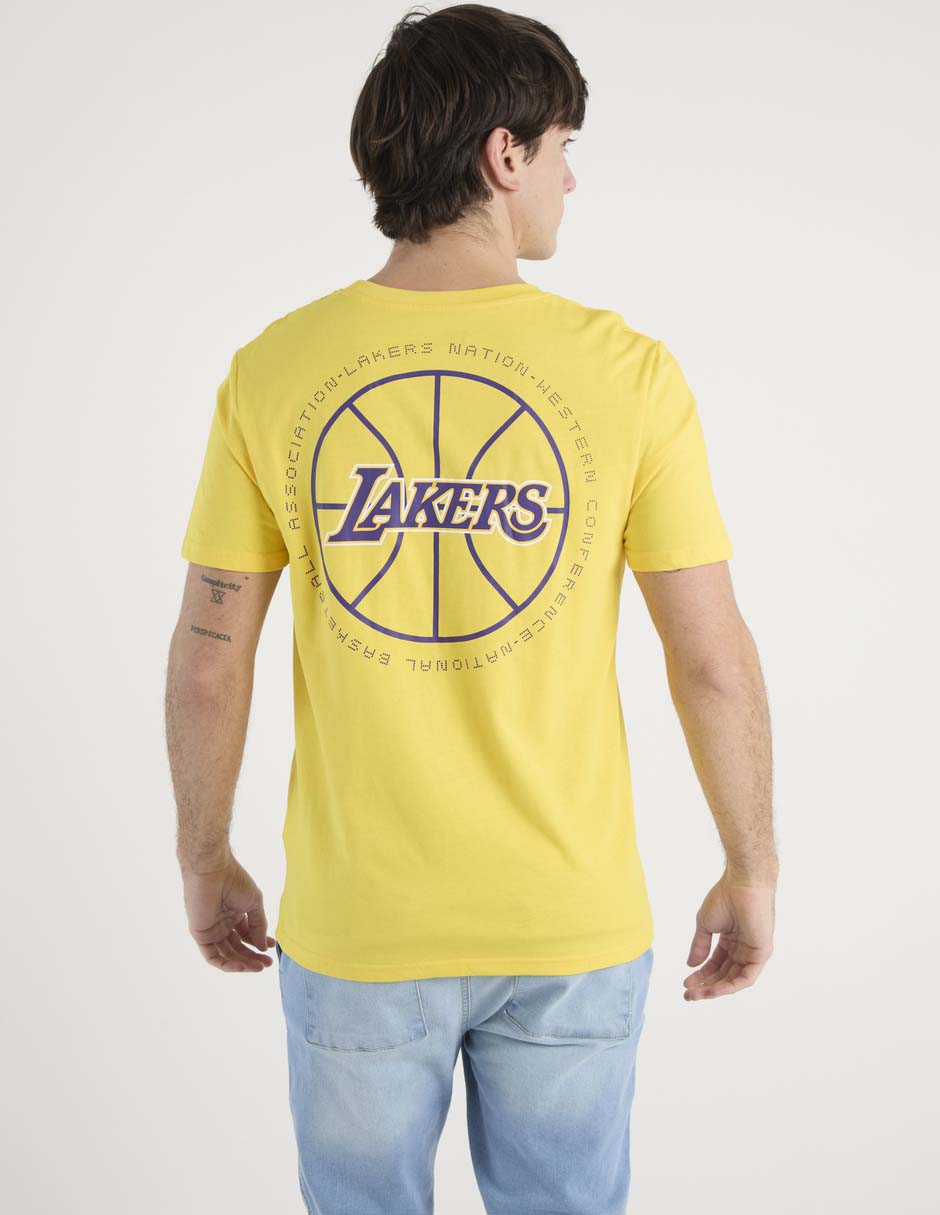 Playera Los Angeles Lakers cuello redondo para hombre 6