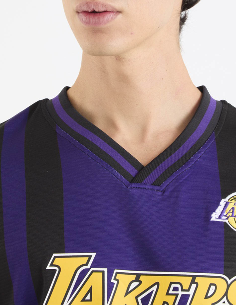 Playera Los Angeles Lakers cuello V para hombre 4