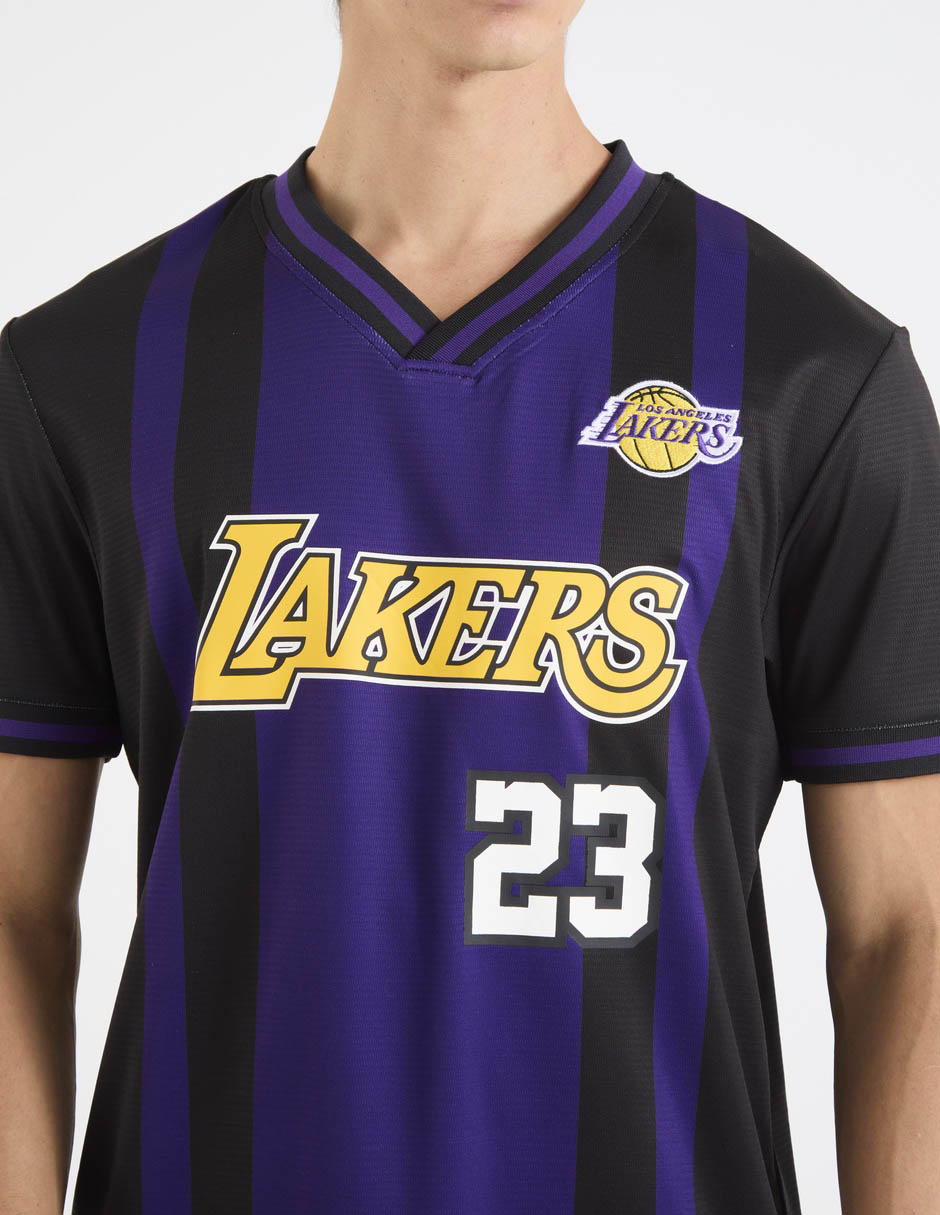 Playera Los Angeles Lakers cuello V para hombre 5