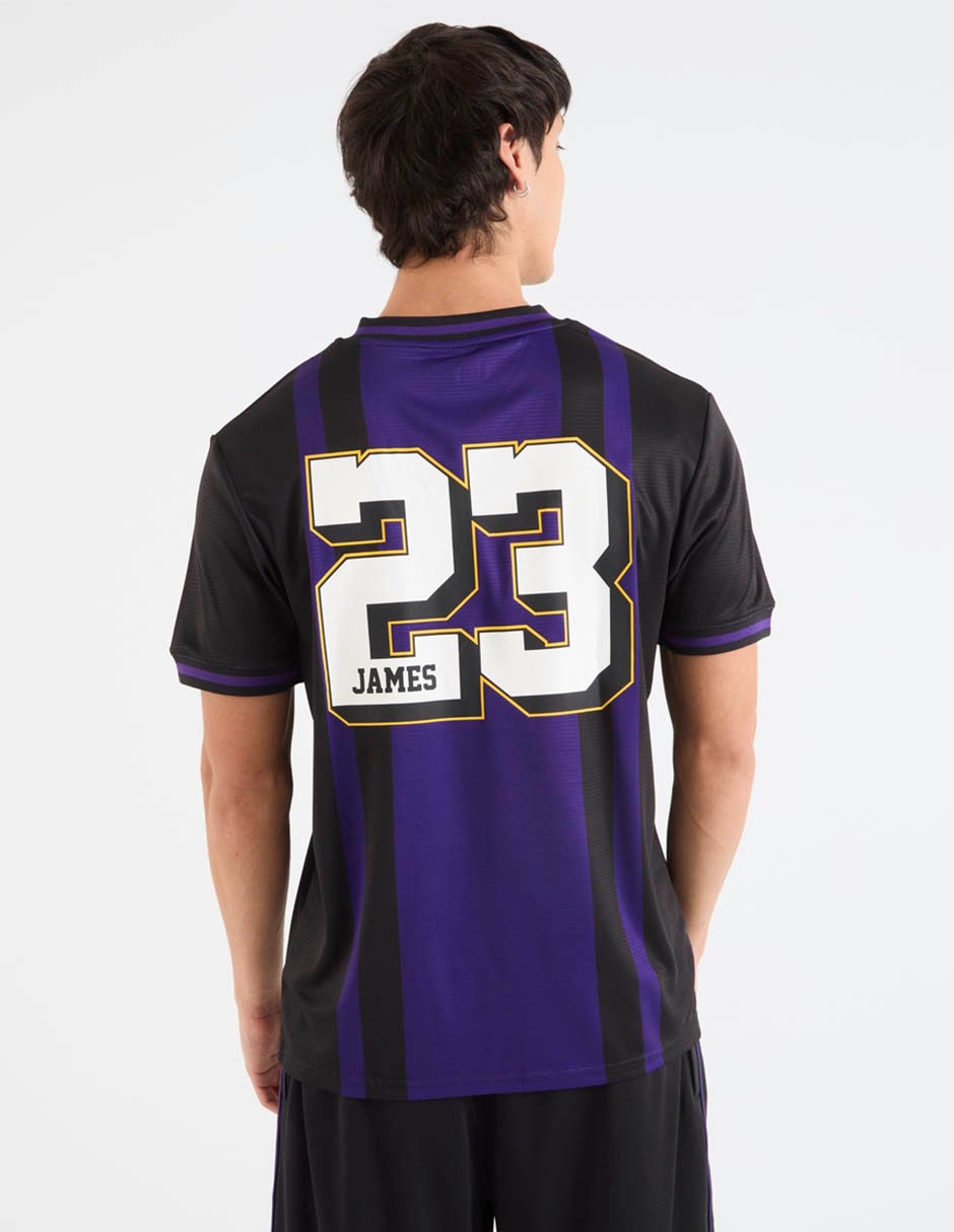 Playera Los Angeles Lakers cuello V para hombre 6