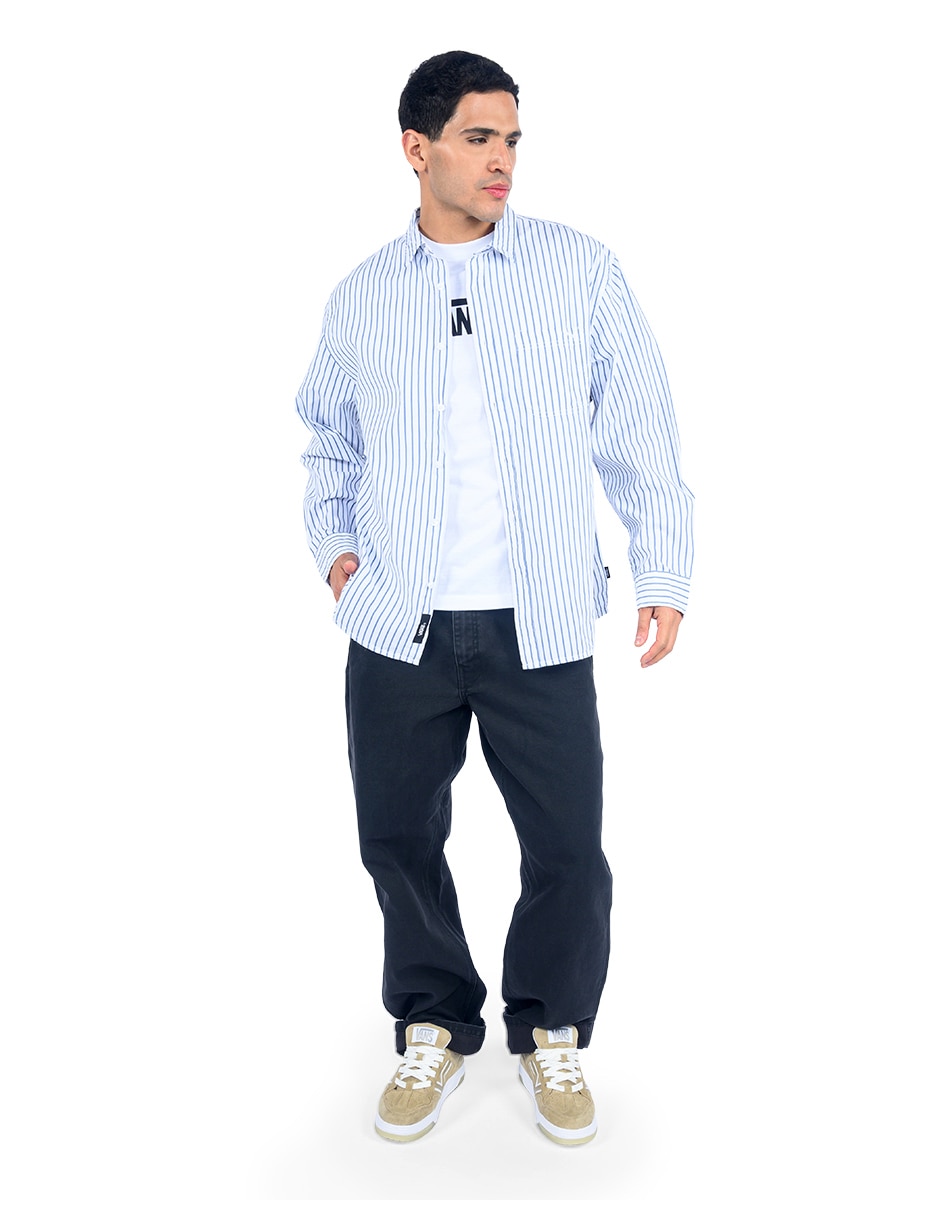 Camisa casual de algodón manga larga para hombre 2