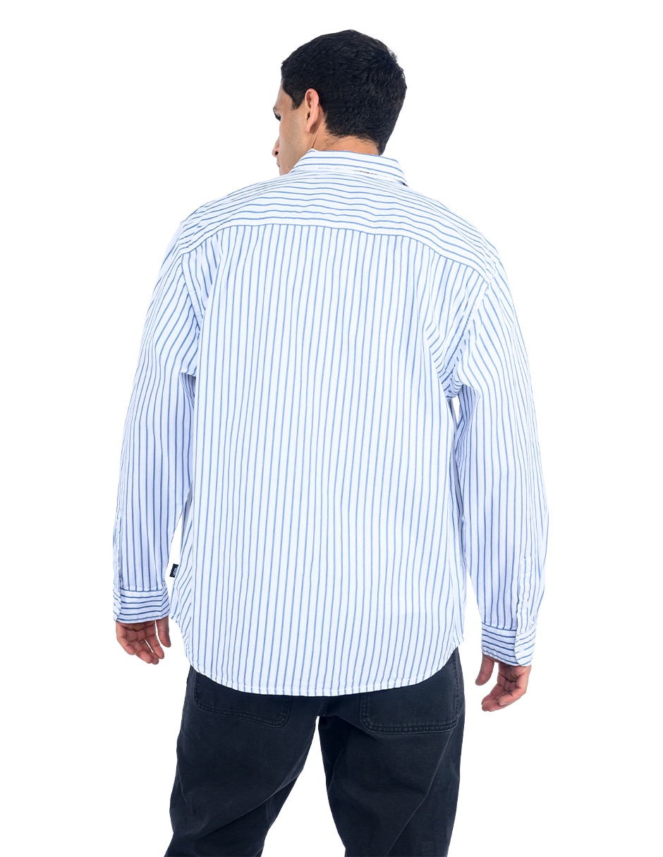 Camisa casual de algodón manga larga para hombre 3