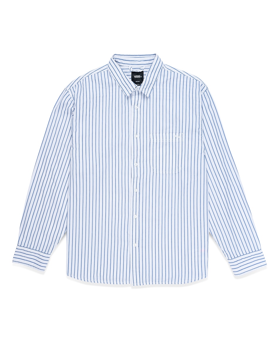 Camisa casual de algodón manga larga para hombre 4