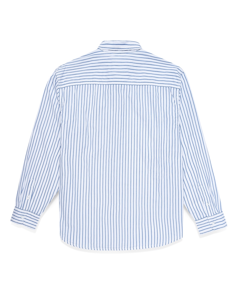 Camisa casual de algodón manga larga para hombre 5