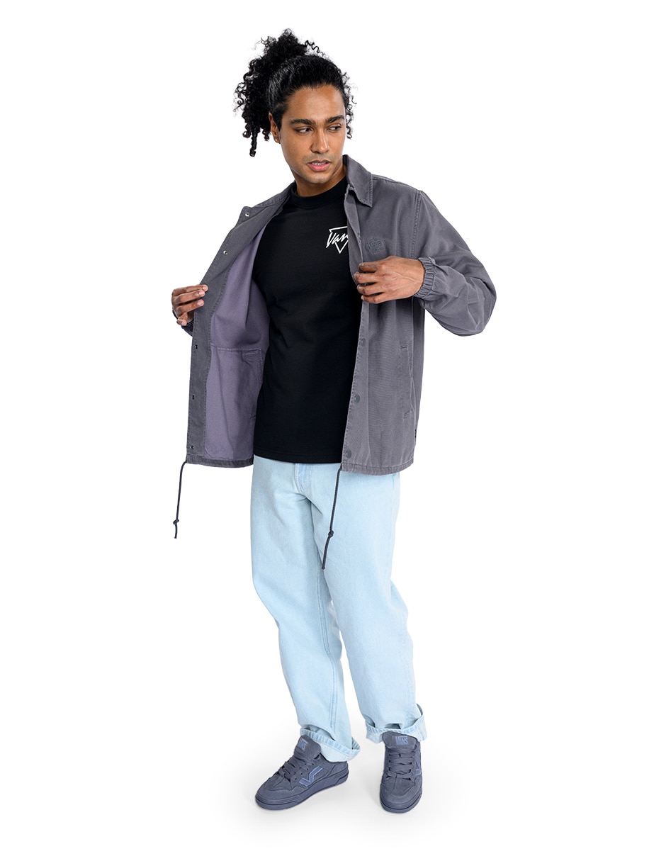 Chamarra casual con bolsillos para hombre 2