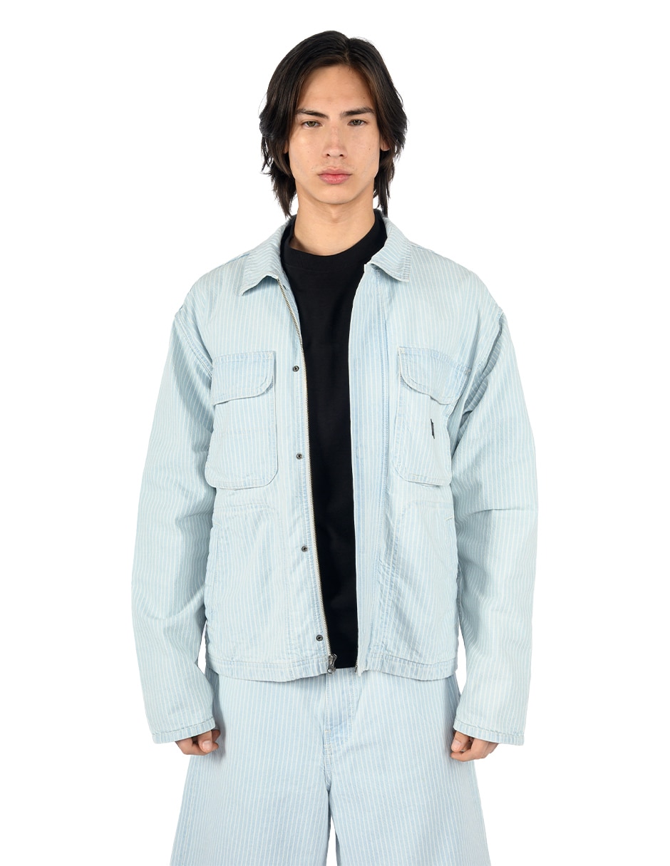 Chamarra casual con bolsillos para hombre Chamarra casual con bolsillos para hombre