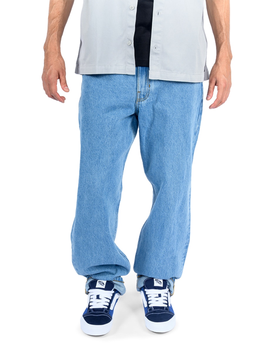 Jeans loose lavado medio para hombre