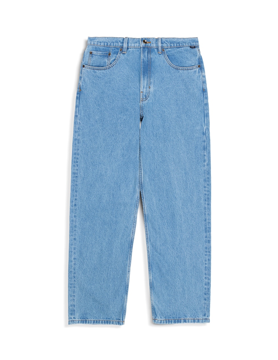 Jeans loose lavado medio para hombre 5